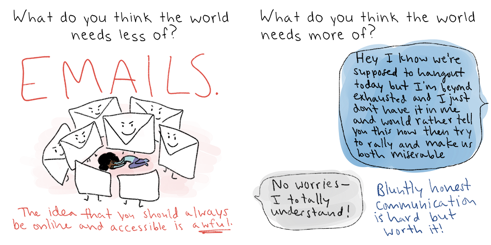 An illustrated interview
